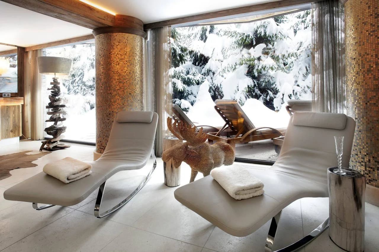 Exclusive Courchevel Ski Chalet Spa Access photo 4