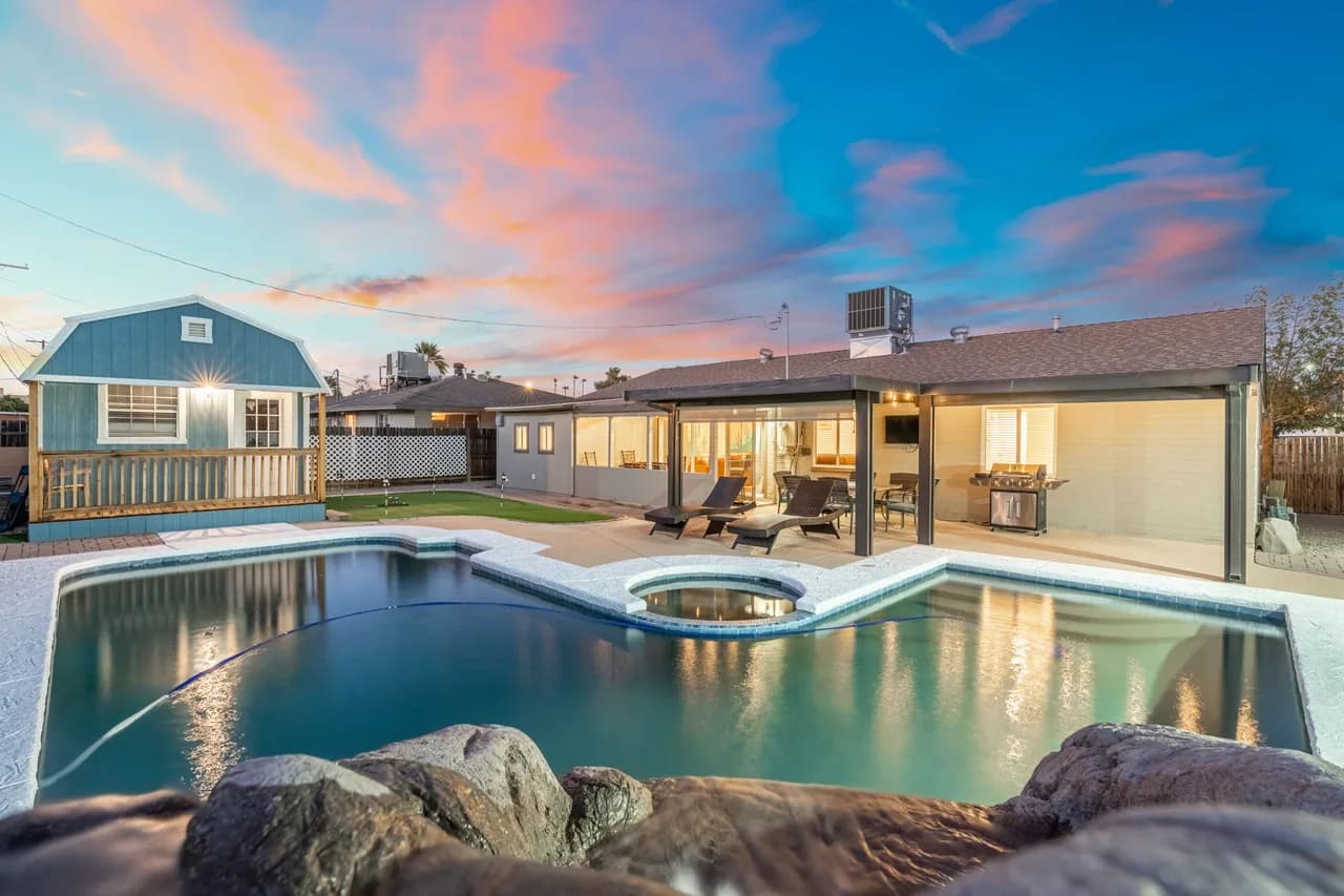 Lush Garden Villa with Pool in Phoenix