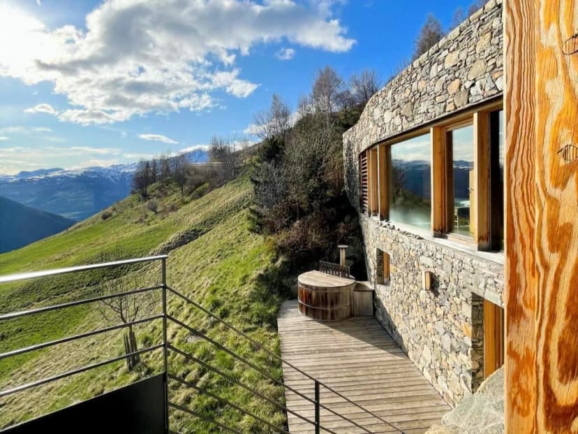 Bright Chalet Overlooking Alpine Mountain Views