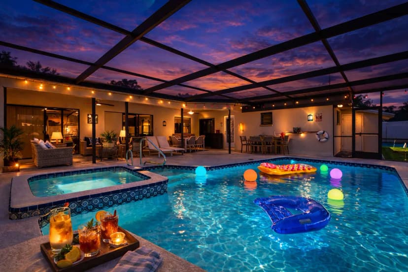 Spacious Family Getaway w/ Heated Pool & Game Room