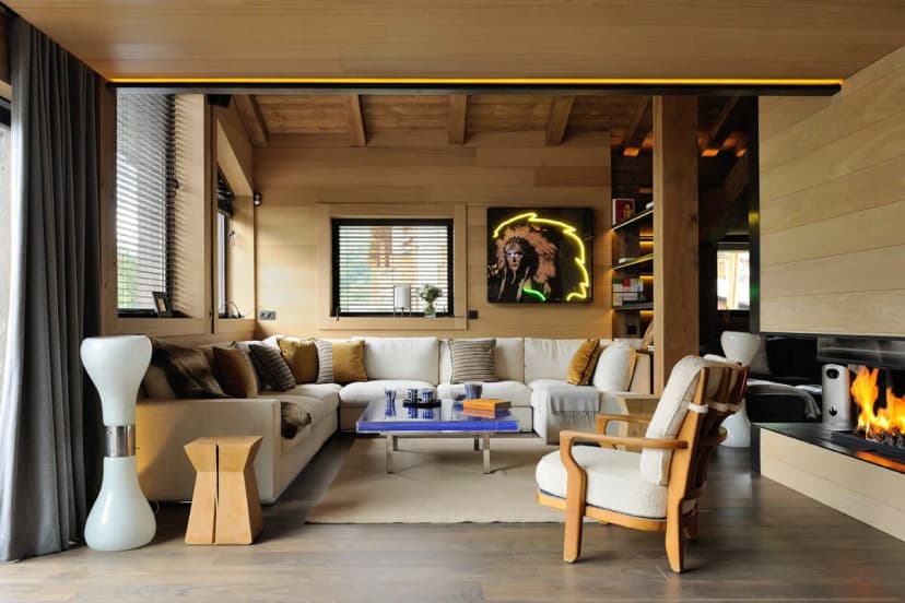 Stylish Mountain Retreat with Bright Interiors