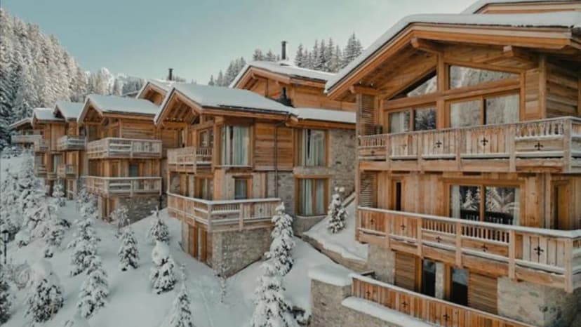 5BR Courchevel Chalet With Spa Access