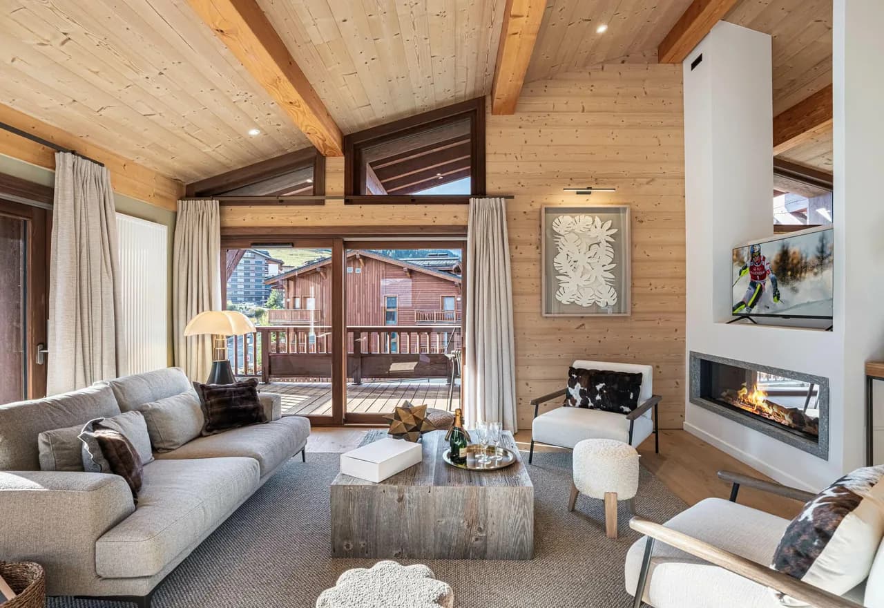 Modern Courchevel Chalet With Terrace Views photo 2