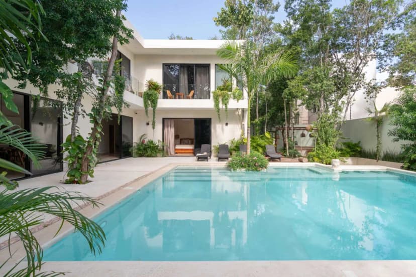 Tulum Villa With Pool And Tropical Style