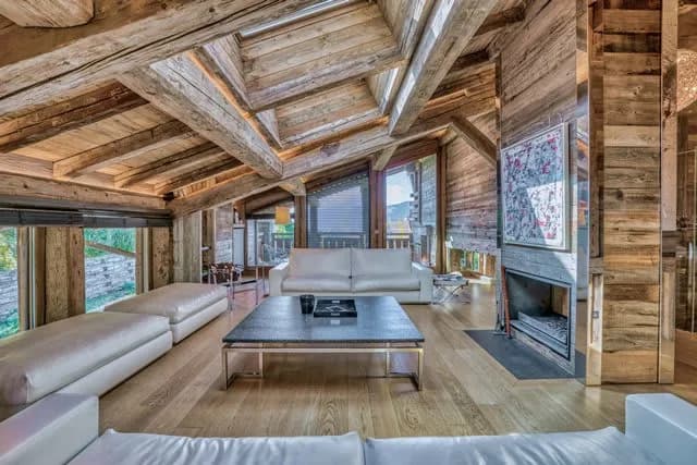 Upscale Chalet With Pool And Fireplace photo 2