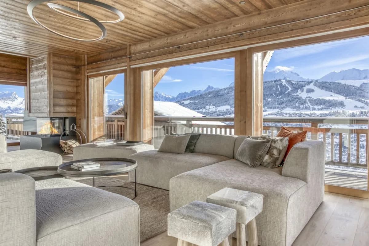 Grand Chalet Overlooking Megève And Mont Blanc