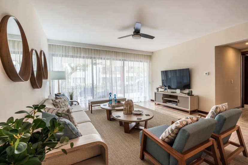 Beachfront Three Bedroom Apartment in Punta Cana
