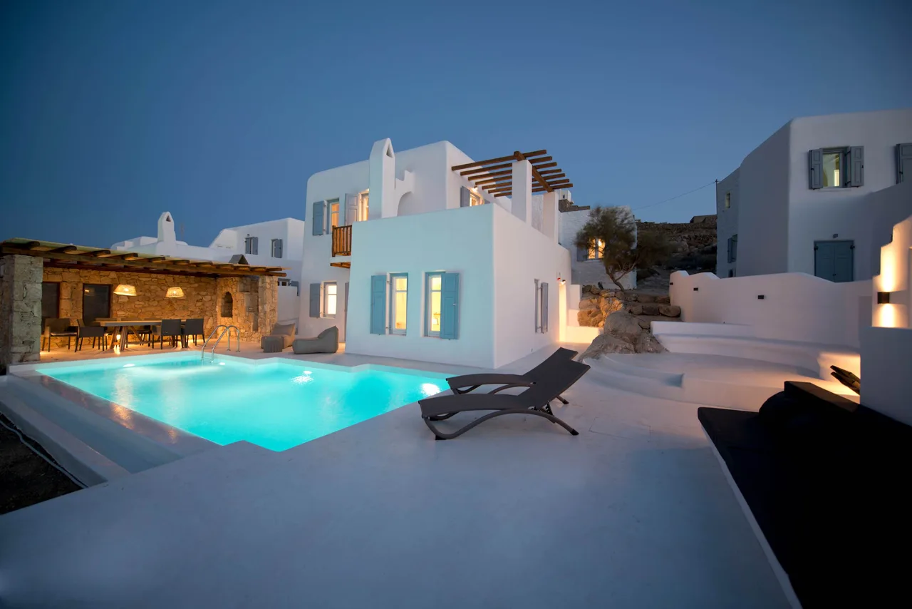 Ornos Villa With Private Swimming Pool