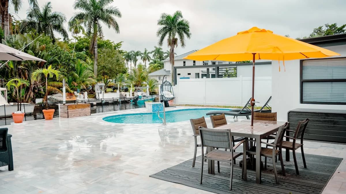 Waterfront Pool Retreat in Bimini Florida