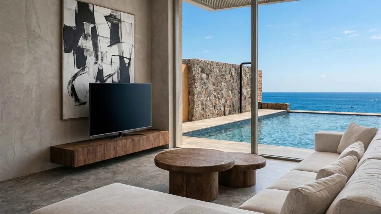 Elegant Beachfront Villa With Pool and Views photo 2