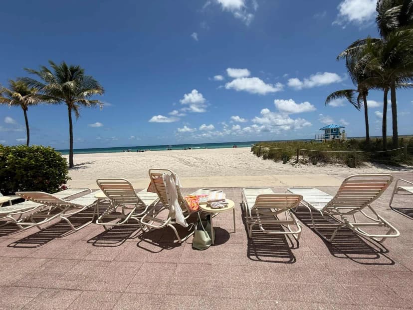 Oceanfront Suite Steps from Hollywood Beach