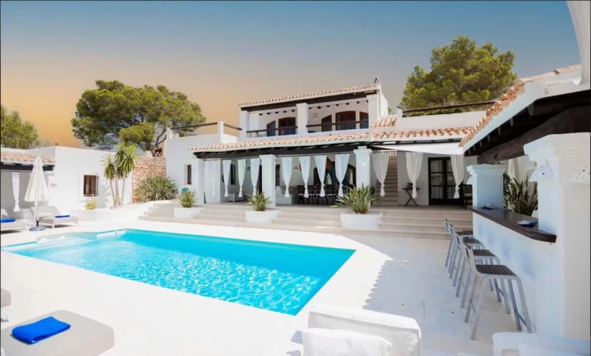 Luxury Mountain View Villa In Ibiza