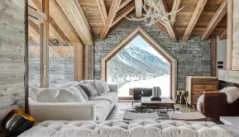Stylish Chalet Overlooking Snowy Mountain Peaks photo 2