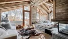 Stylish Chalet Overlooking Snowy Mountain Peaks photo 3