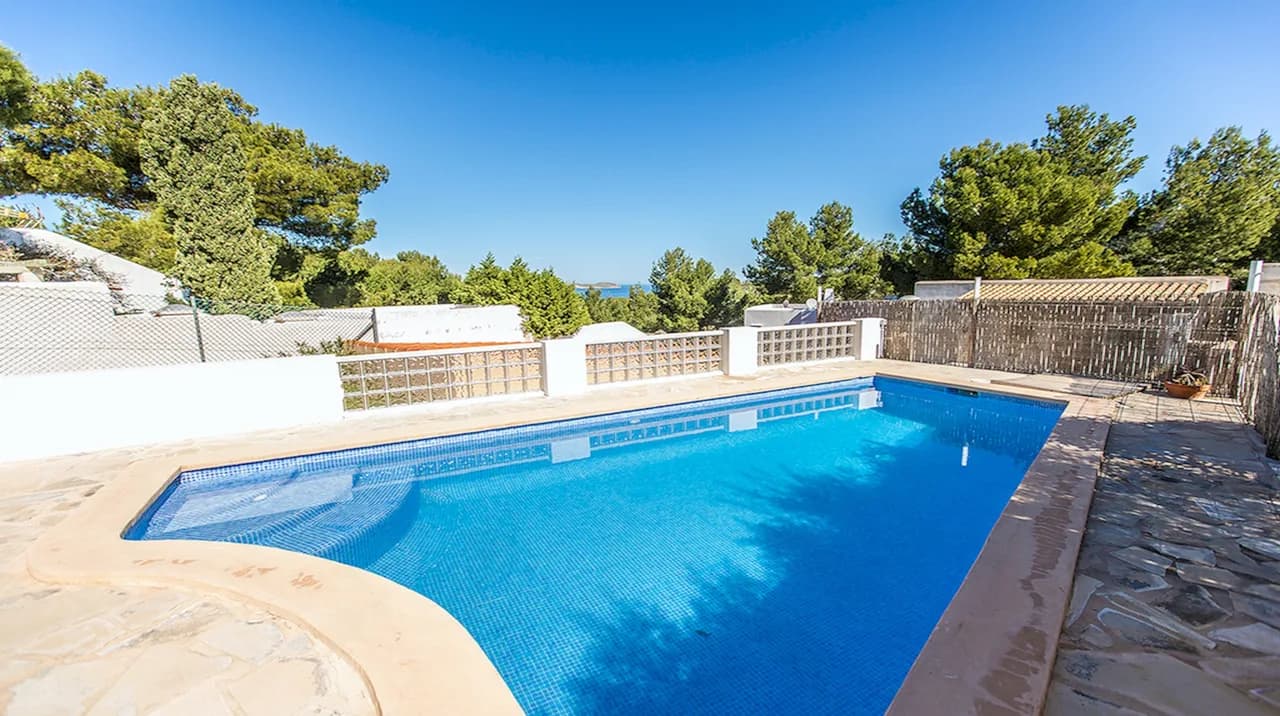 Terrace Two Bedroom Villa in Cala Vadella Ibiza