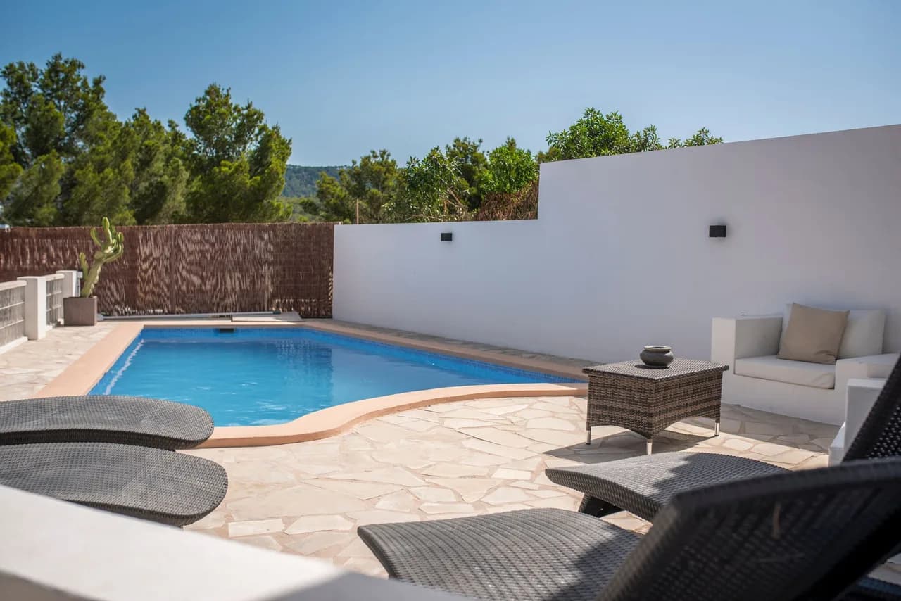 Terrace Two Bedroom Villa in Cala Vadella Ibiza photo 4