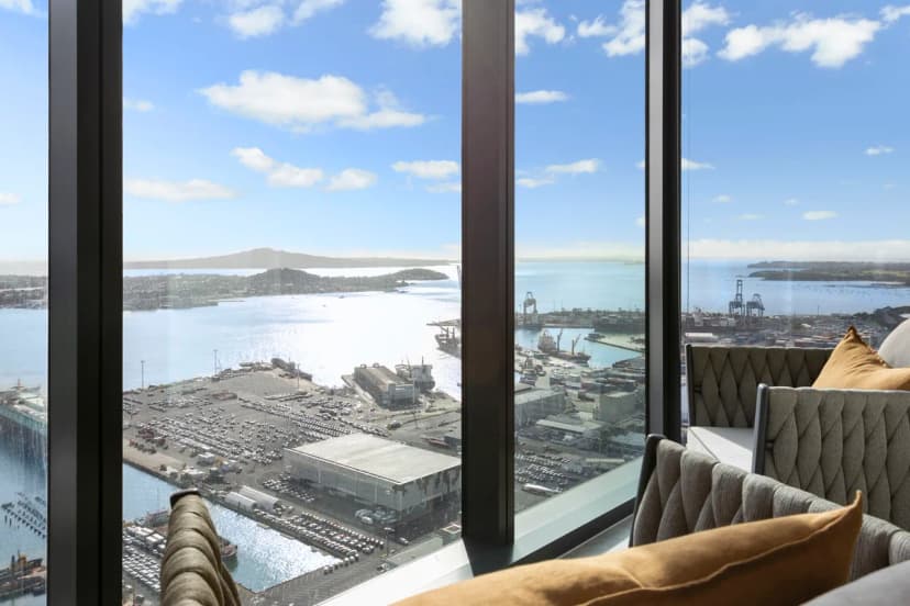 City and Harbour Views from Level 45 of The Pacifica