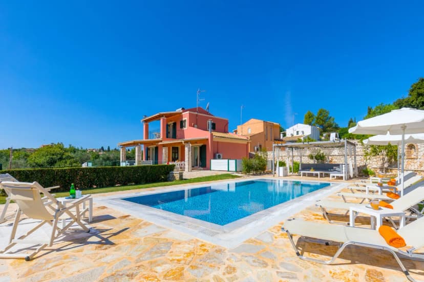 Balcony View Villa in Corfu