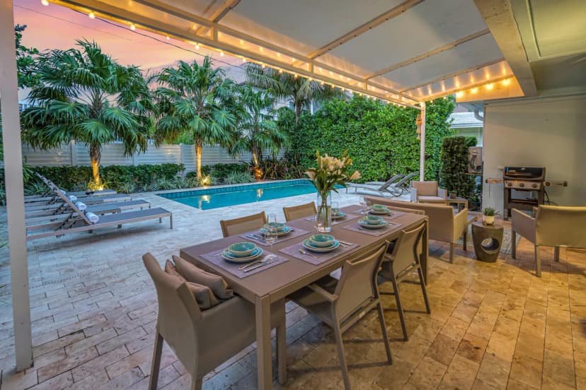 Coastal Retreat with Private Heated Pool in Fort Lauderdale
