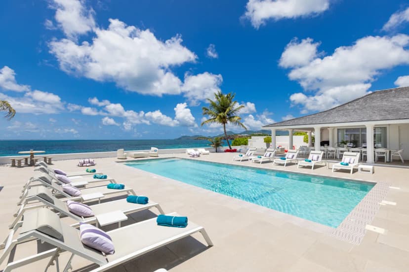 Private Beachfront Seven Bedroom Villa in Saint Martin