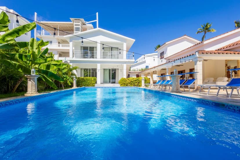 Expansive Oceanfront Eight Bedroom Retreat in Punta Cana