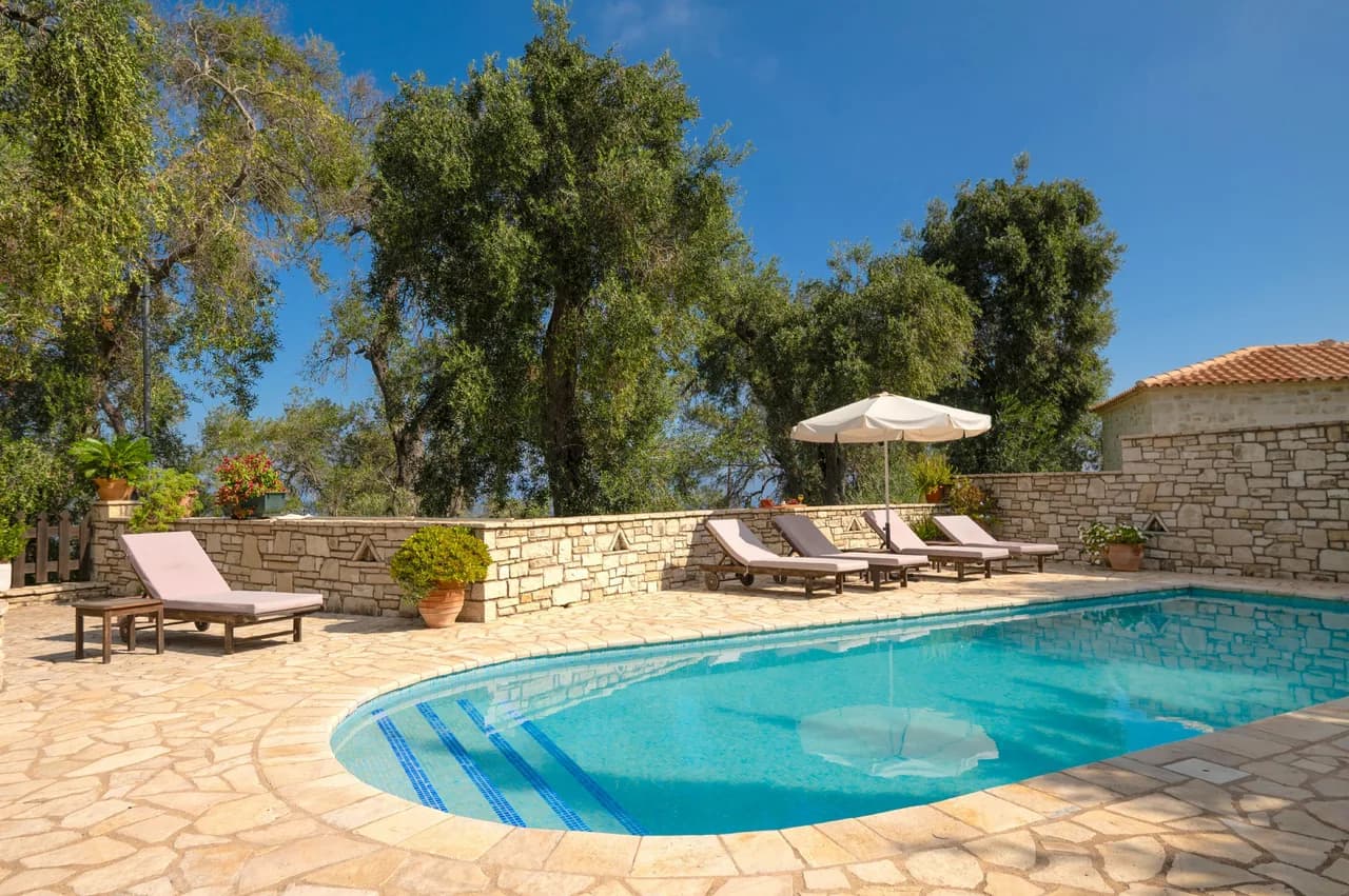 Garden-View Two Bedroom Villa in Loggos, Paxos