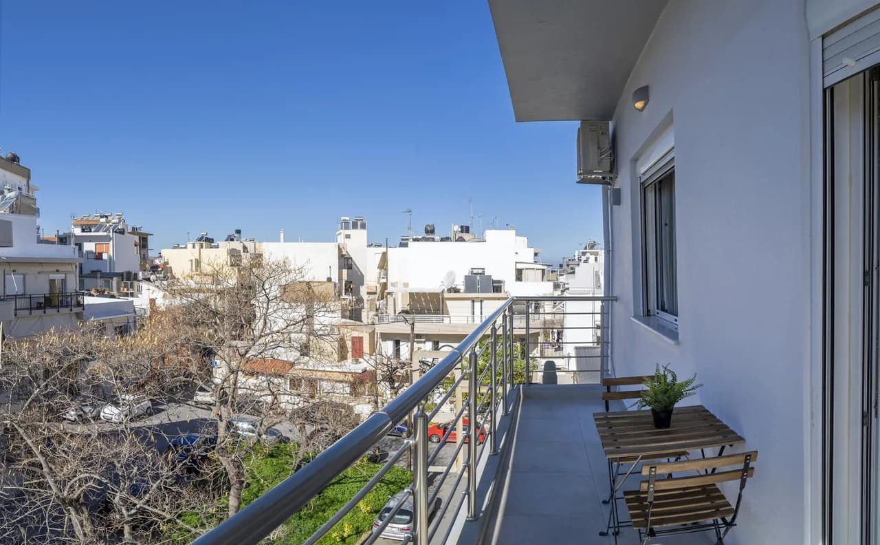 Balcony Two Bedroom House in Heraklion Municipal Unit photo 5