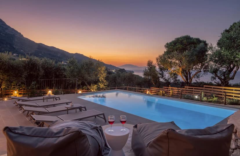 Modern Terrace Villa in Corfu
