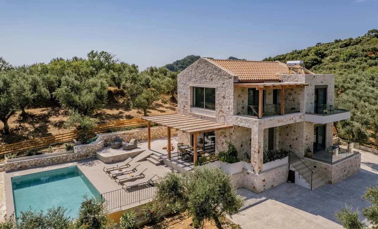 Terrace Three-Bedroom Villa in Ano Vasilikos, Zakynthos photo 3
