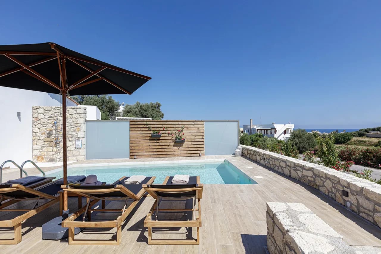 Outdoor Pool Two Bedroom Villa in Chamalevri photo 3