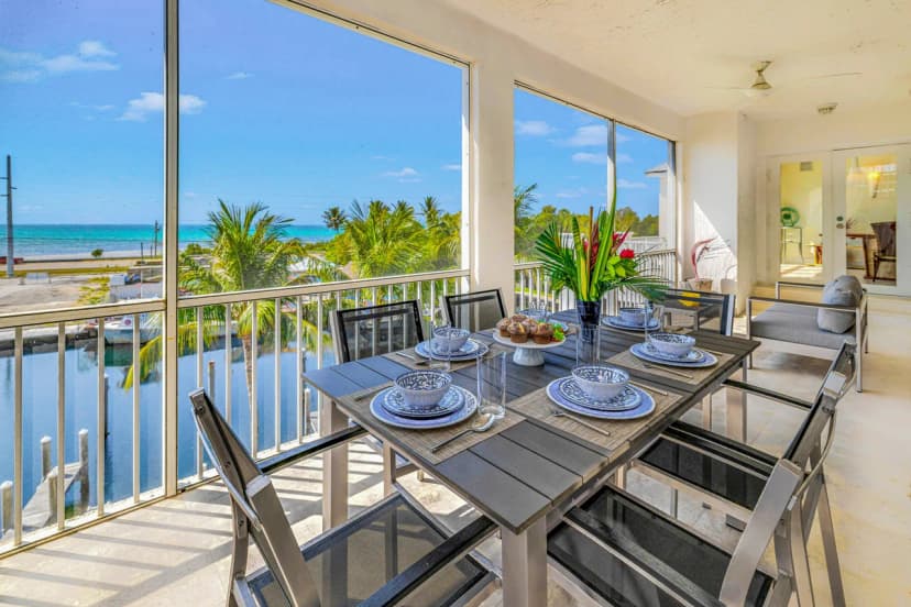 Ocean View Duplex Penthouse in Florida Keys