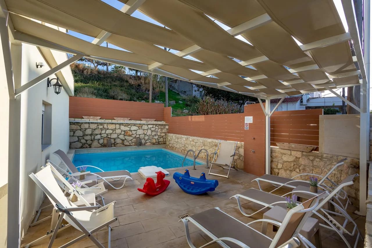 Beachfront Villa with Private Pool in Skaleta, Crete photo 4