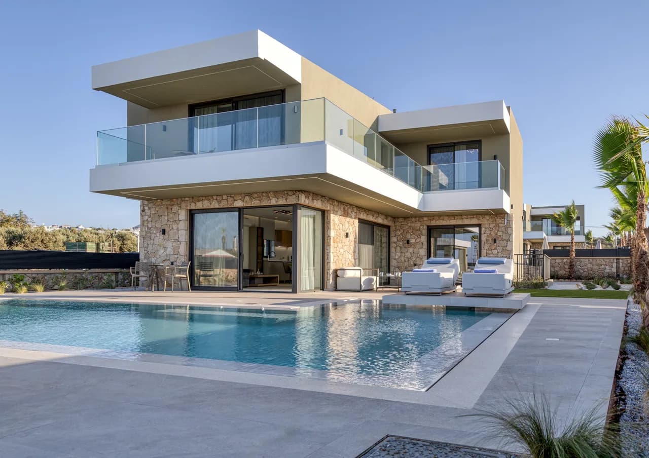 Heated Pool Villa in Agkisaras, Crete photo 4