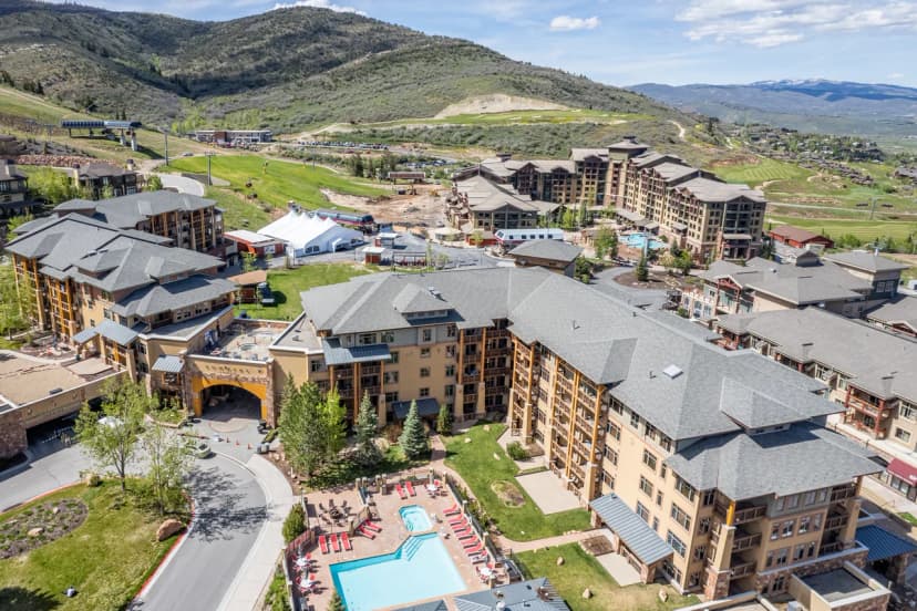Enjoy concerts al fresco dining from your balcony! Pool Village Center Golf Hike