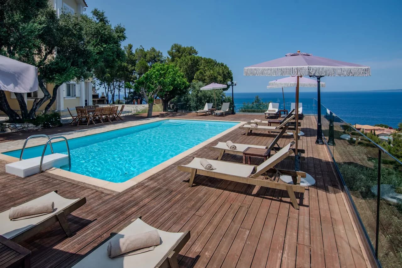 Seaview Villa with Private Pool in Argassi, Zakynthos, Greece photo 2