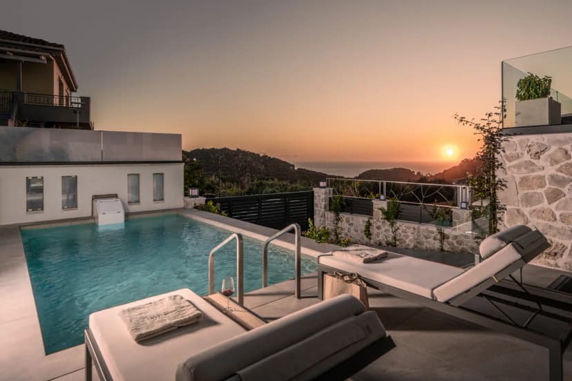 Sunset View Three Bedroom Villa in Corfu