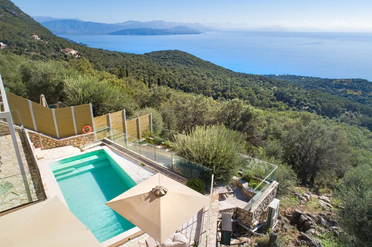 Seaview Three Bedroom Villa in Spartilas, Corfu
