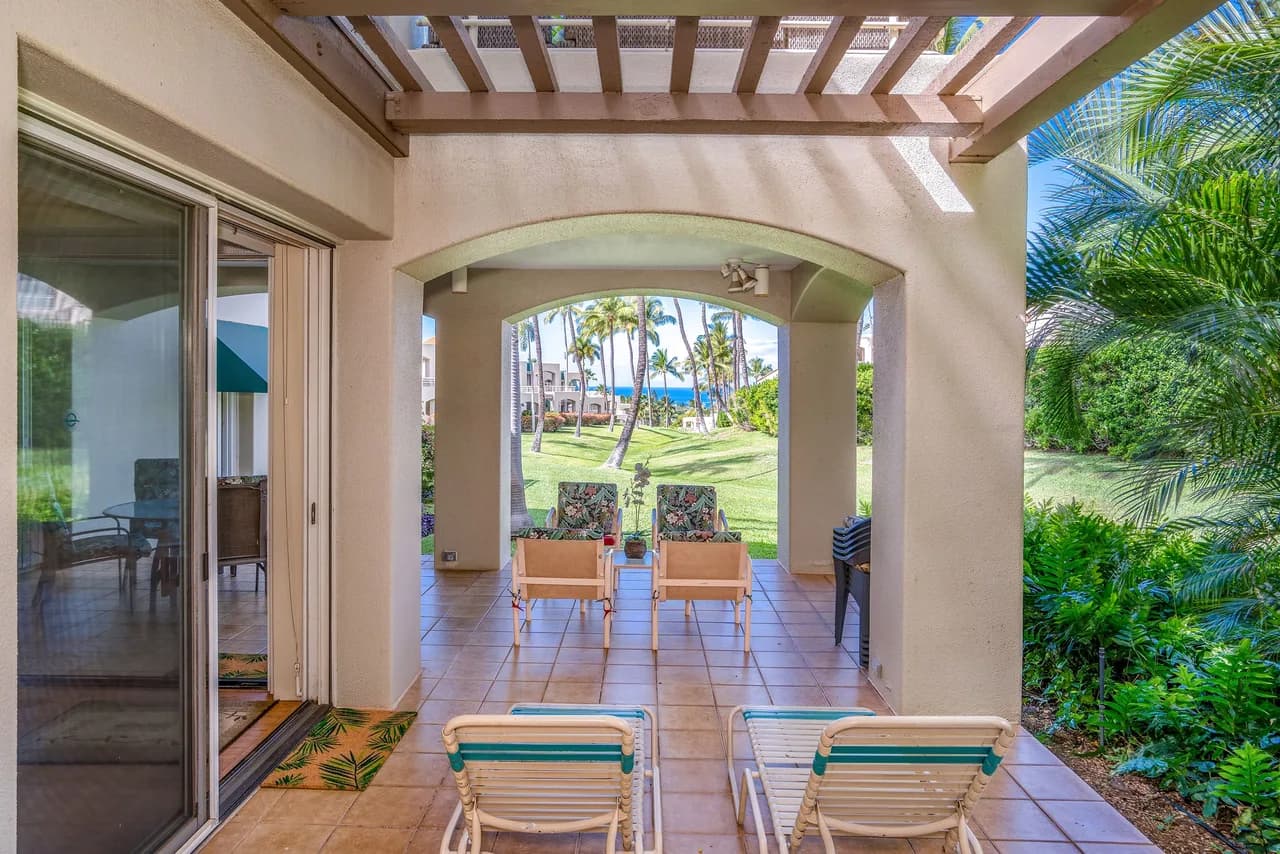 Palms at Wailea 101 - 2BR Garden View Condo w/ A/C in Bedrooms & Spacious Lanais