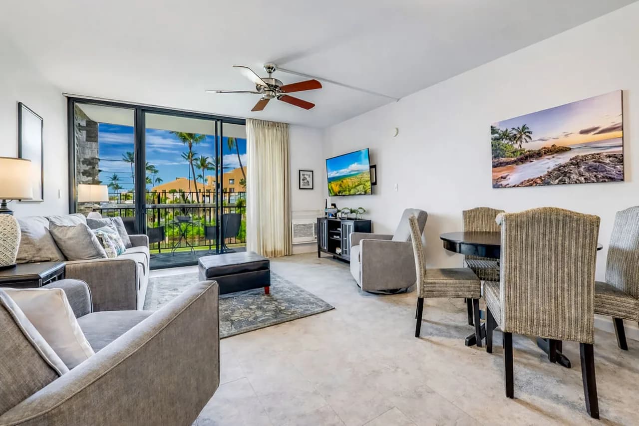 Kamaole Sands 5-210 - Stunning 1BR/2BA, King Bed, Center-Cut Bldg 5, AC, Wi-Fi