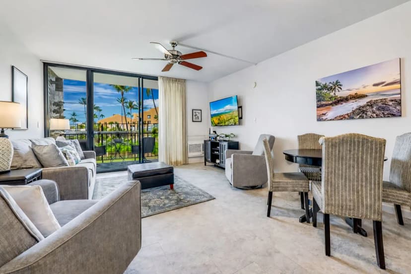 Kamaole Sands 5-210 - Stunning 1BR/2BA, King Bed, Center-Cut Bldg 5, AC, Wi-Fi