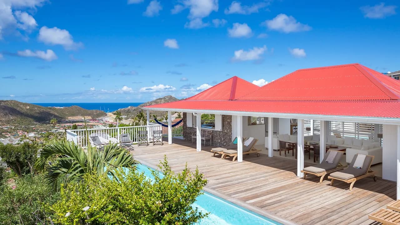 Single-Story Villa with Two Private Pools in St-Jean