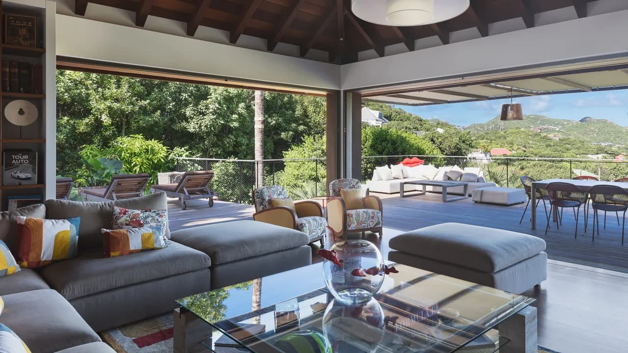Luxurious Villa with A/C Living Room in St-Jean photo 3