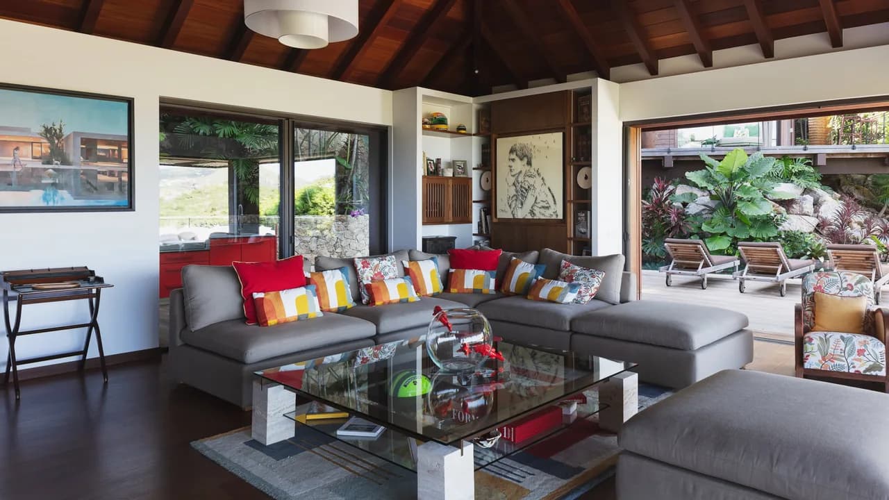 Luxurious Villa with A/C Living Room in St-Jean photo 4