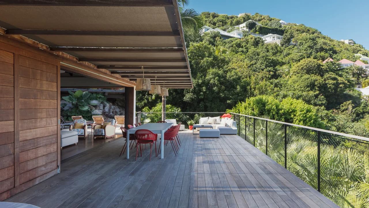 Luxurious Villa with A/C Living Room in St-Jean photo 5