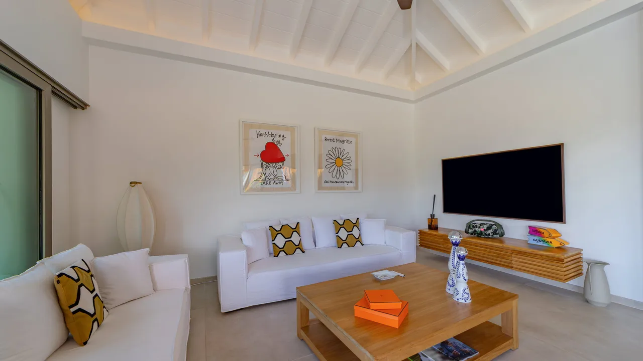 Luxury Villa with A/C Living Room in Marigot photo 4