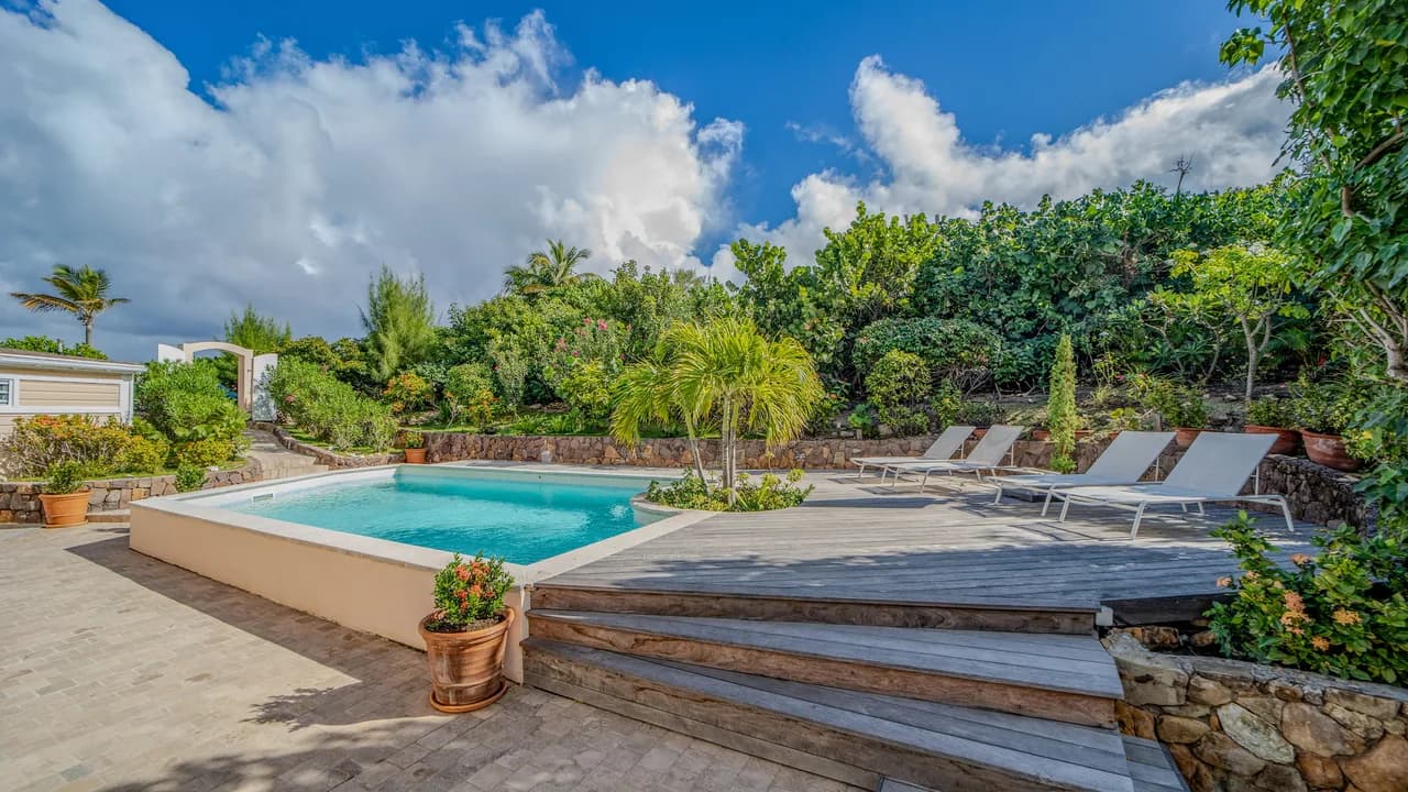Secluded Villa with U.S. Satellite in Pointe Milou, St. Barthélemy photo 2