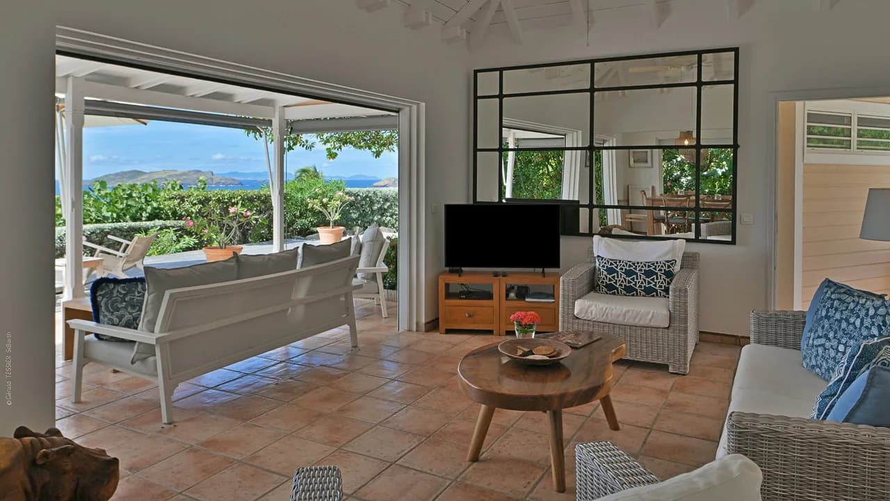 Secluded Villa with U.S. Satellite in Pointe Milou, St. Barthélemy photo 5