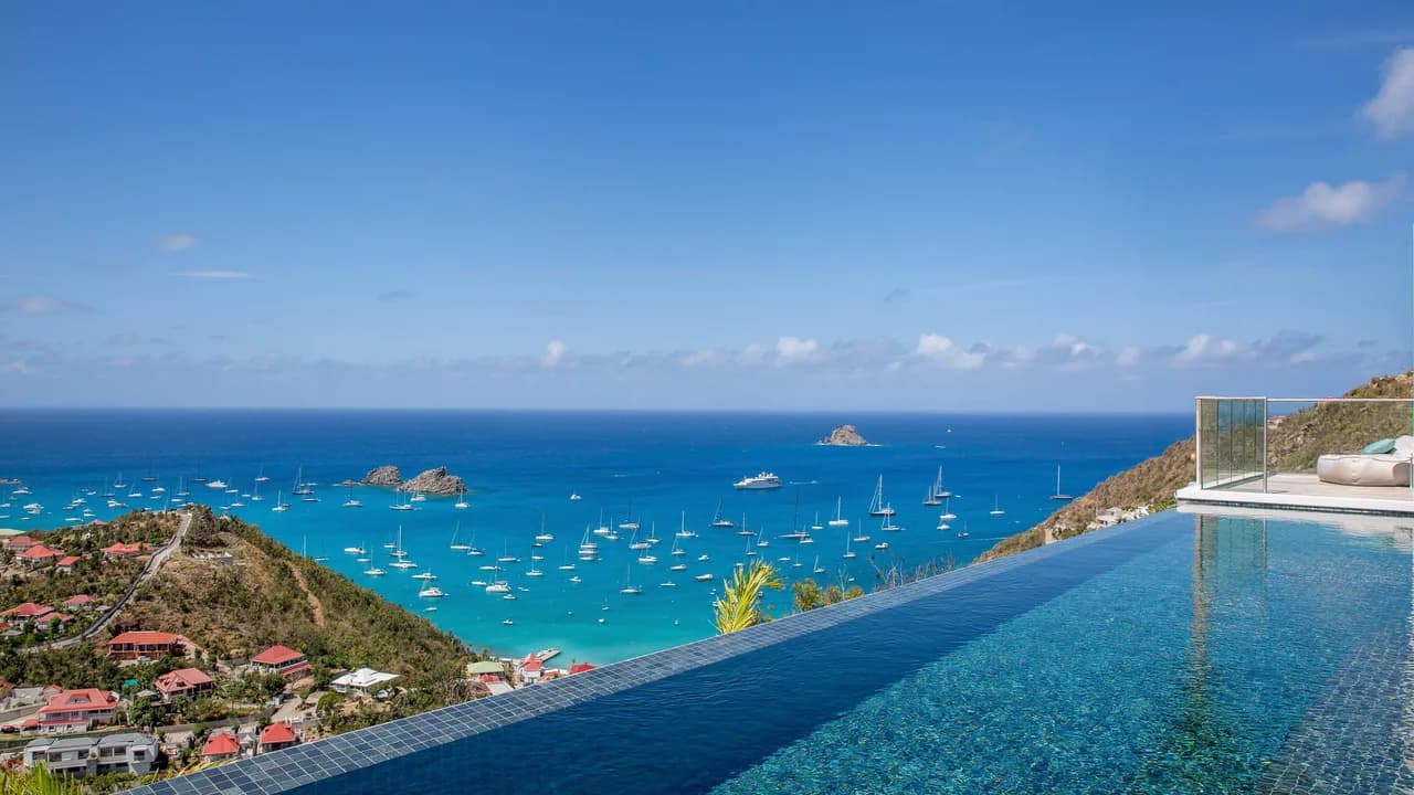 Heated Pool Villa in Colombier St Barth