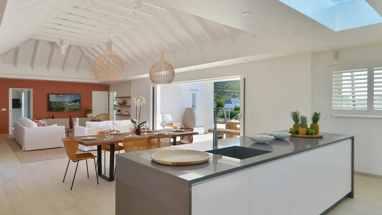 Secluded Villa with A/C Living Room in Toiny photo 5