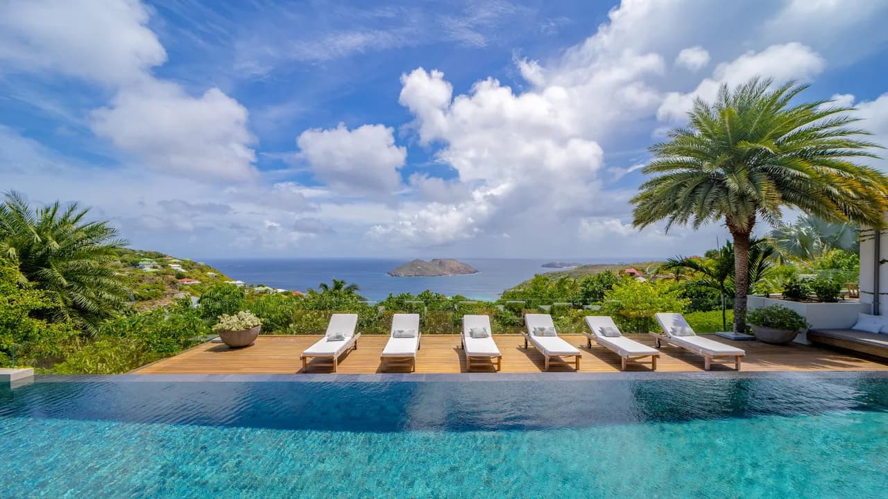 Fitness Villa with Ocean View in Colombier, St Barthelemy